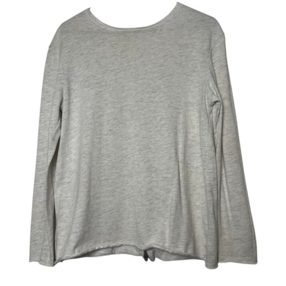 Zara Trafaluc Ivory Knit Top Cozy Chic Long Sleeve Quite Luxury Pullover Size Sm